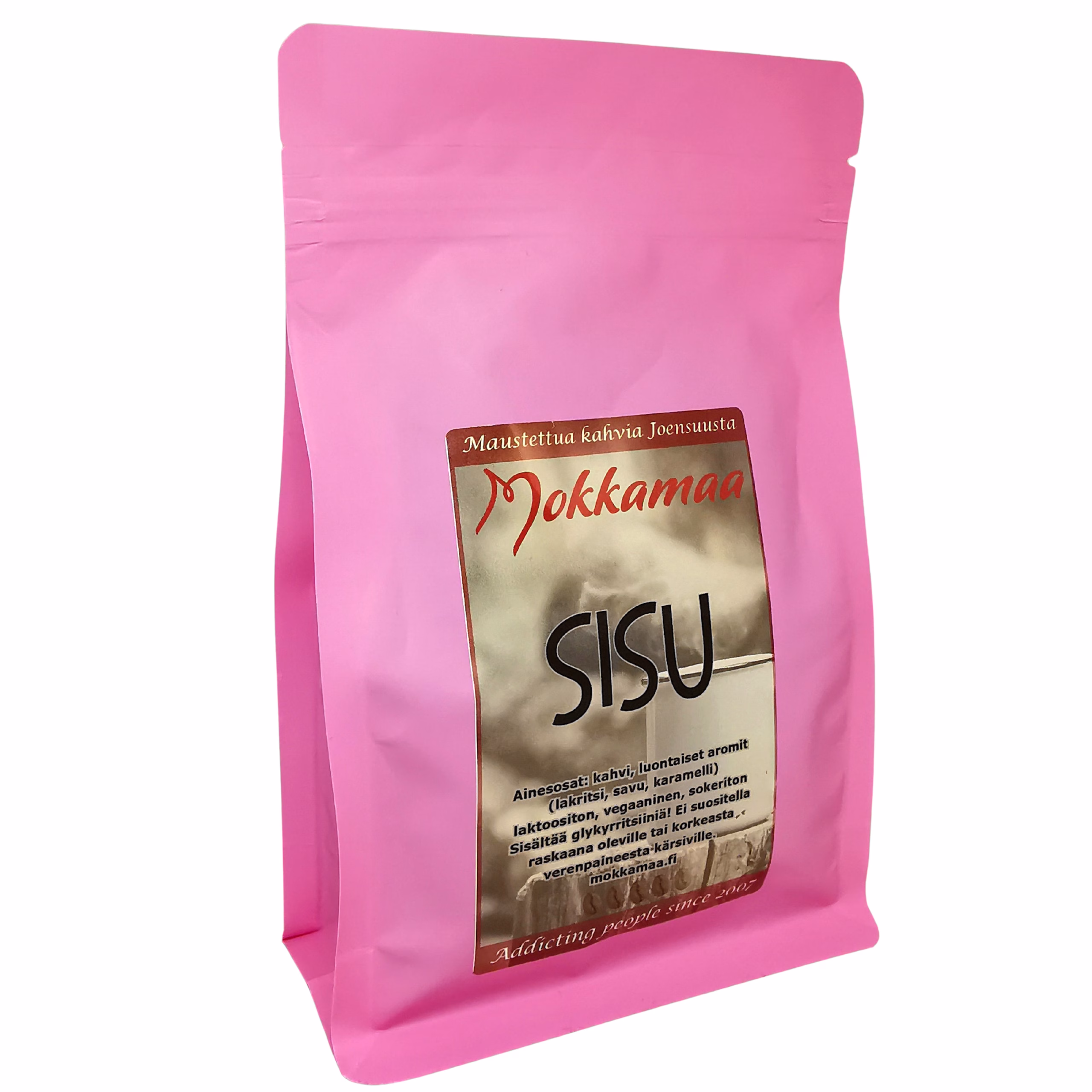 Sisu (smoked-liquorice-caramel) dark flavoured coffee